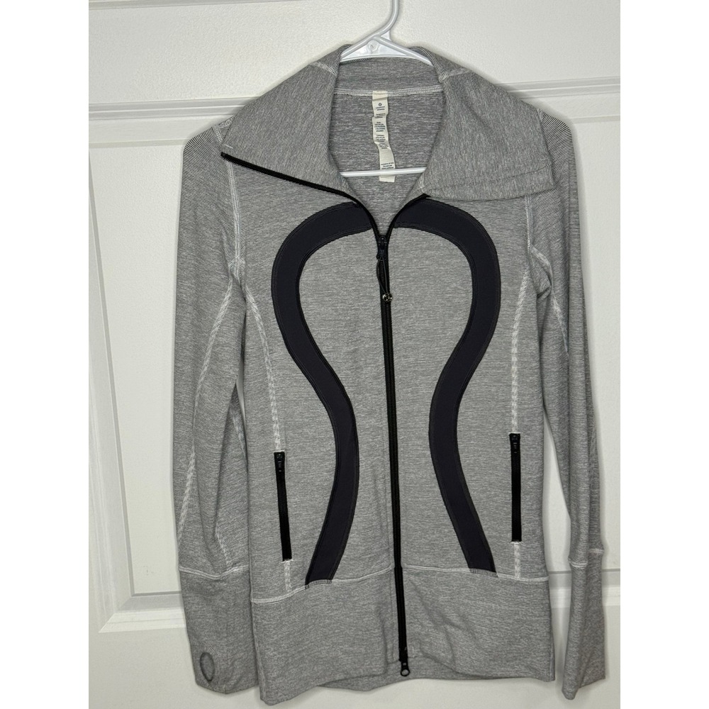 Lululemon Gray Define Jacket Thumbholes Full Zip Athletic Activewear‎
